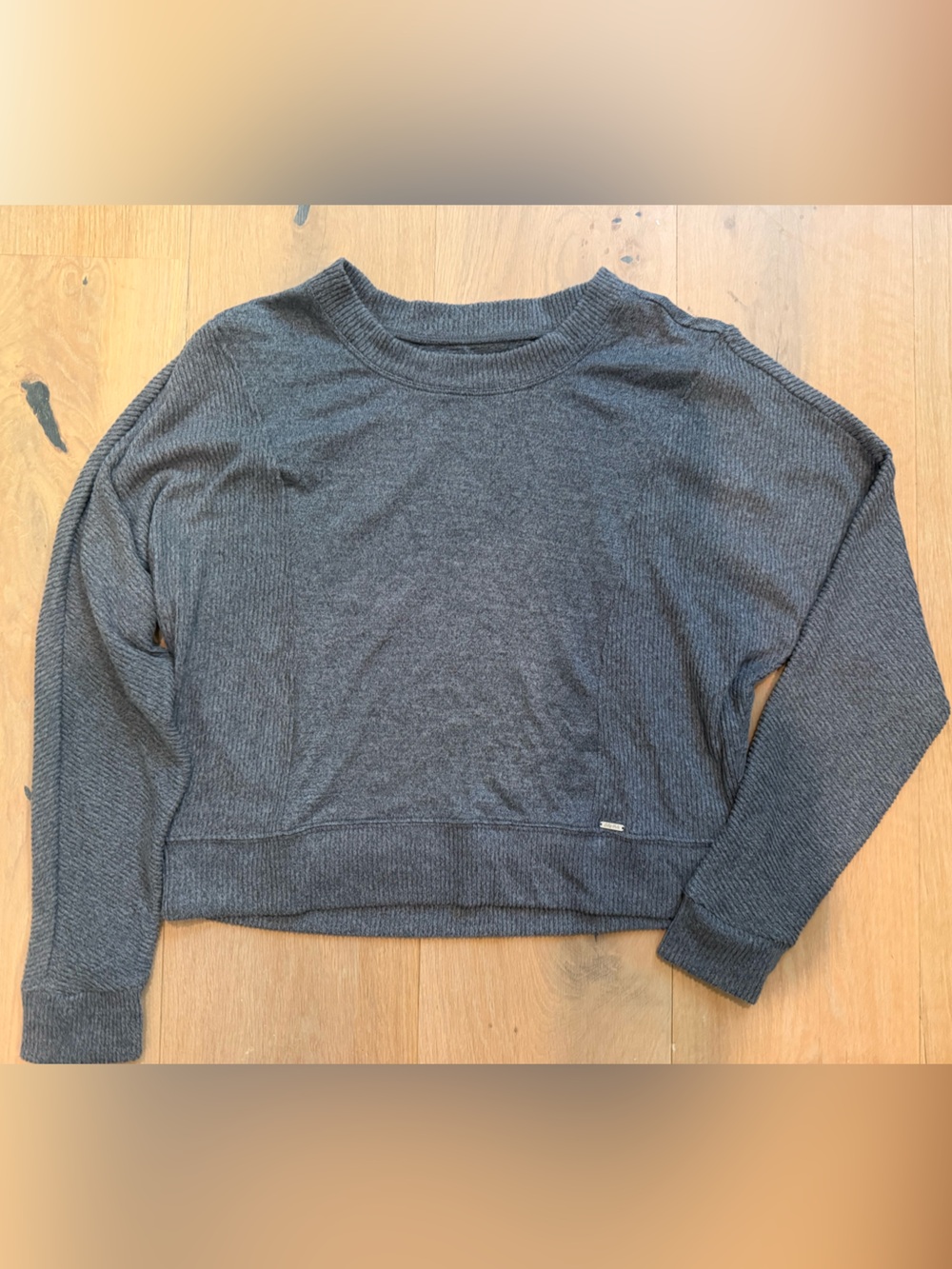 Gilly Hicks Men's Charcoal Crewneck Sweater